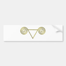 Symbol Aries Aries Bumper Sticker