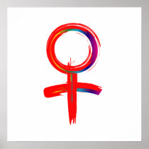Symbol for Woman Posters