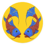 Symbol of Love and Good Fortune Koi Carp Fish Sticker