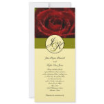 Symbol of Love Red Rose Invitation