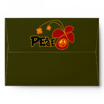 Symbol Peace Of Sign Butterfly Envelopes