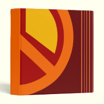 Symbol Peace Red Orange Yellow binders