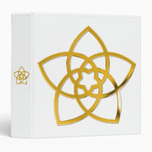 Symbol Venus Flower / GOLD Vinyl Binders