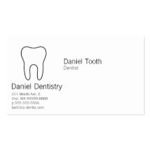 Symbolic Tooth Business Card Template