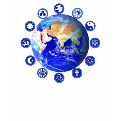 Symbols of Peace & Unity Around the World T-Shirt by Aquavel
