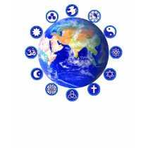 Symbols of Peace & Unity Around the World T-Shirt by Aquavel Symbols of Peace & Unity Around the World T-Shirt
