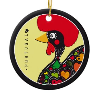 Symbols of Portugal - Rooster Christmas Ornaments