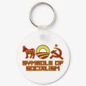 Symbols of Socialism keychains
