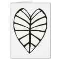 Symmetrical Heart Leaf cards