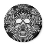 Symmetrical Skull with Guns and bullets by Al Rio Magnet
