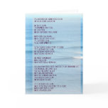 Sympathy and Grief Poem- Hawaii Sea Card