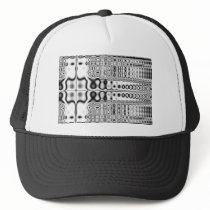 Sympathy  Black & White Fractal Hats