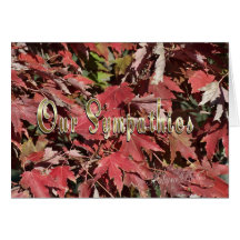 Sympathy card-customize