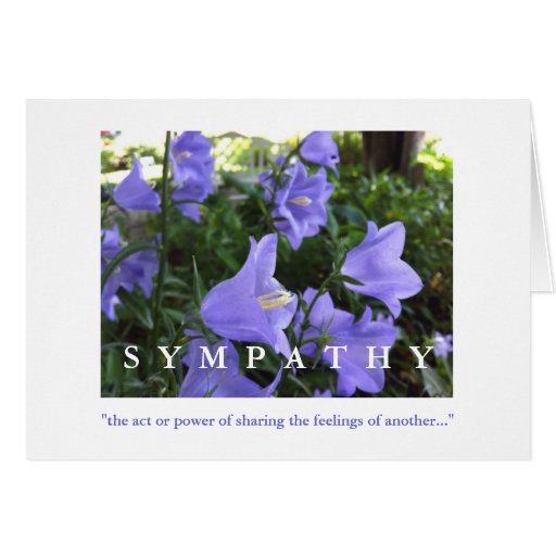 Sympathy Card, Peonies and Columbine in the Rain