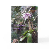 Sympathy Card: purple flower & grieve deeply poem by WanderingAramean Sympathy Card: purple flower & grieve deeply poem