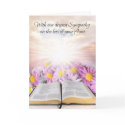 Sympathy card with flowers and study bible