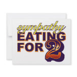 Sympathy Eating for Two Custom Announcement