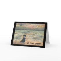 Sympathy for loss of dog greeting card