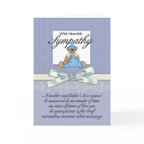 Sympathy Loss Of Premature Baby Boy / Loss Of Infa Cards