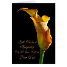 Sympathy on loss of dad greeting card