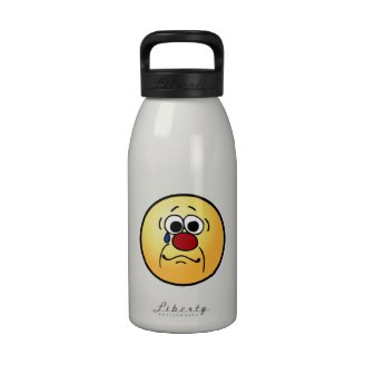 Sympathy Smiley Face Grumpey Water Bottle