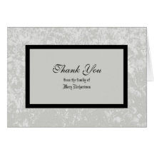 Sympathy Thank You Card in Classic Gray