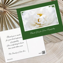Sympathy Thank You Postcard