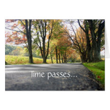 Sympathy Time Passes Card