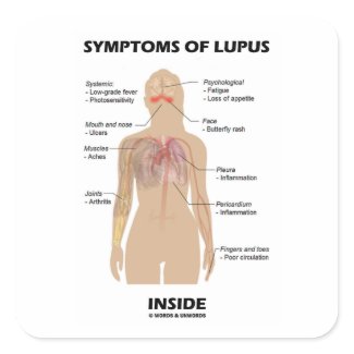 Symptoms Of Lupus Inside (Autoimmune Disorder) sticker