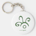 SymTell Green Happy Symbol Key Chain