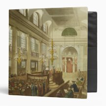 Synagogue, Dukes Place, Houndsditch, from Ackerman 3 Ring Binders