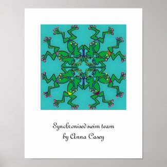 Synchronised swim team zazzle_print