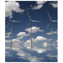 Syncronised Wind Turbines T Shirt