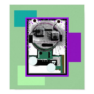 Synonymous Seven Robot Poster by 3DMOONMAN