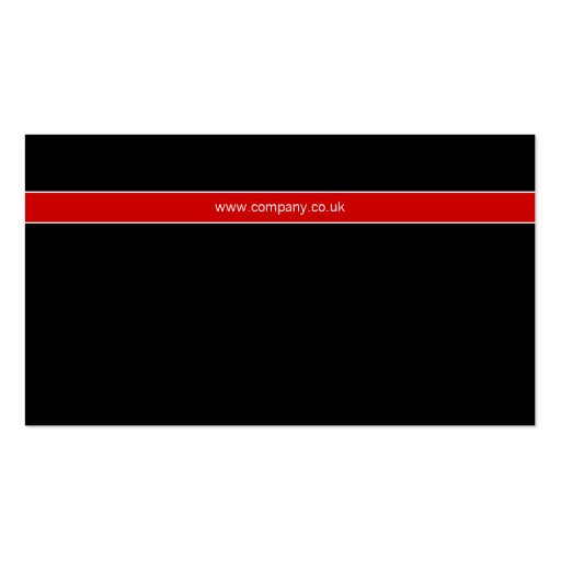 Syntax Black & Red Business Card (back side)