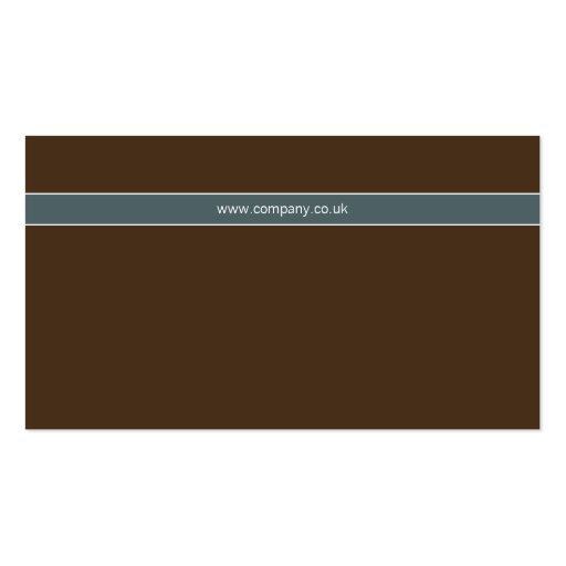 Syntax Chocolate Brown & Cadet Blue Business Cards (back side)