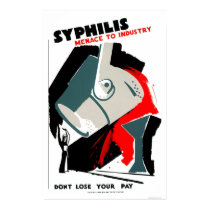 Syphilis Is A Menace 1940 WPA posters