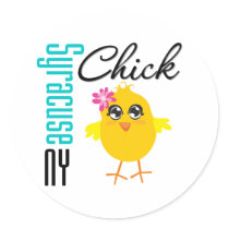 Syracuse NY Chick stickers by chicktshirts Syracuse NY Chick stickers