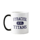 morph_mug - Go Syracuse Titans! #1 in Syracuse Utah. Show your support for the Syracuse High School Titans while looking sharp. Customize this Syracuse Titans design with your favorite sport, activity, or school group. Personalize it with your name and jersey number, or your favorite player's name and jersey number. If you're alumni, graduating, or a recent graduate, you can customize with your graduation year! These Syracuse Titans tshirts, gifts, sweatshirts, jerseys, stickers, mugs, mousepads and magnets