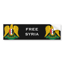 syria coat of arms bumper sticker