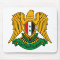 Syria Coat of Arms Mousepad by FlagTshirts Syria Coat of Arms Mousepad