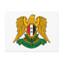 Syria Coat of Arms postcards by FlagTshirts Syria Coat of Arms postcards