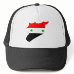 Syria Flag Map full size hats