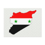 Syria Flag Map full size postcards