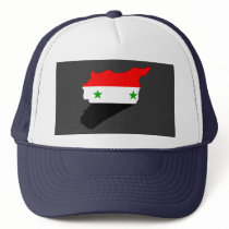 Syria flag map hats