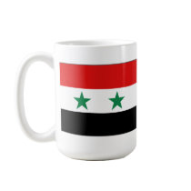 Syria Flag & Map Mug