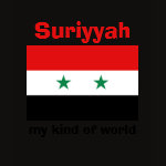 Syria Flag Map Text Ladies Baby Doll