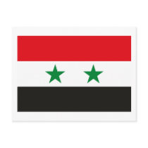 Syria Flag Postcard