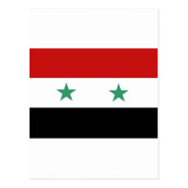 Syria flag postcards