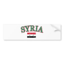 Syria football design bumper sticker